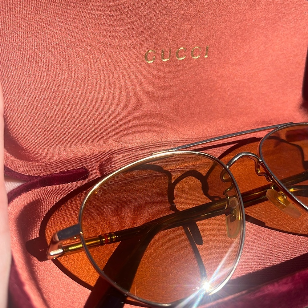 Gucci Yellow Tint Sunglasses